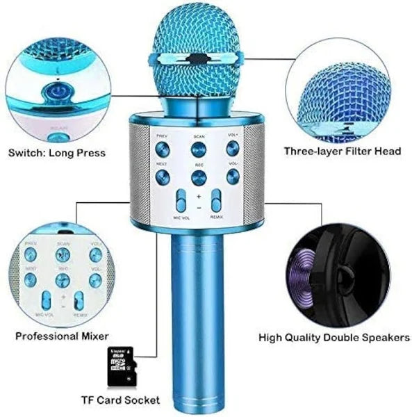 Pbuddy Wireless Bluetooth Karaoke Microphone,4 in 1 Wireless Portable Handheld Mic Karaoke Machine for Christmas Home Birthday Party, Professional Karaoke Mic Speaker Pbuddy Wireless Bluetooth Karaoke Microphone,4 in 1 Wireless Portable Handheld Mic Karaoke Machine for Christmas Home Birthday Party, Professional Karaoke Mic Speaker